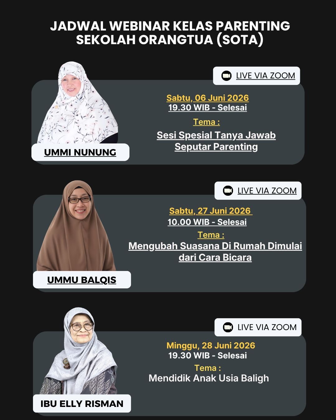 Pamflet Kelas Parenting MEI JUNI SOTA