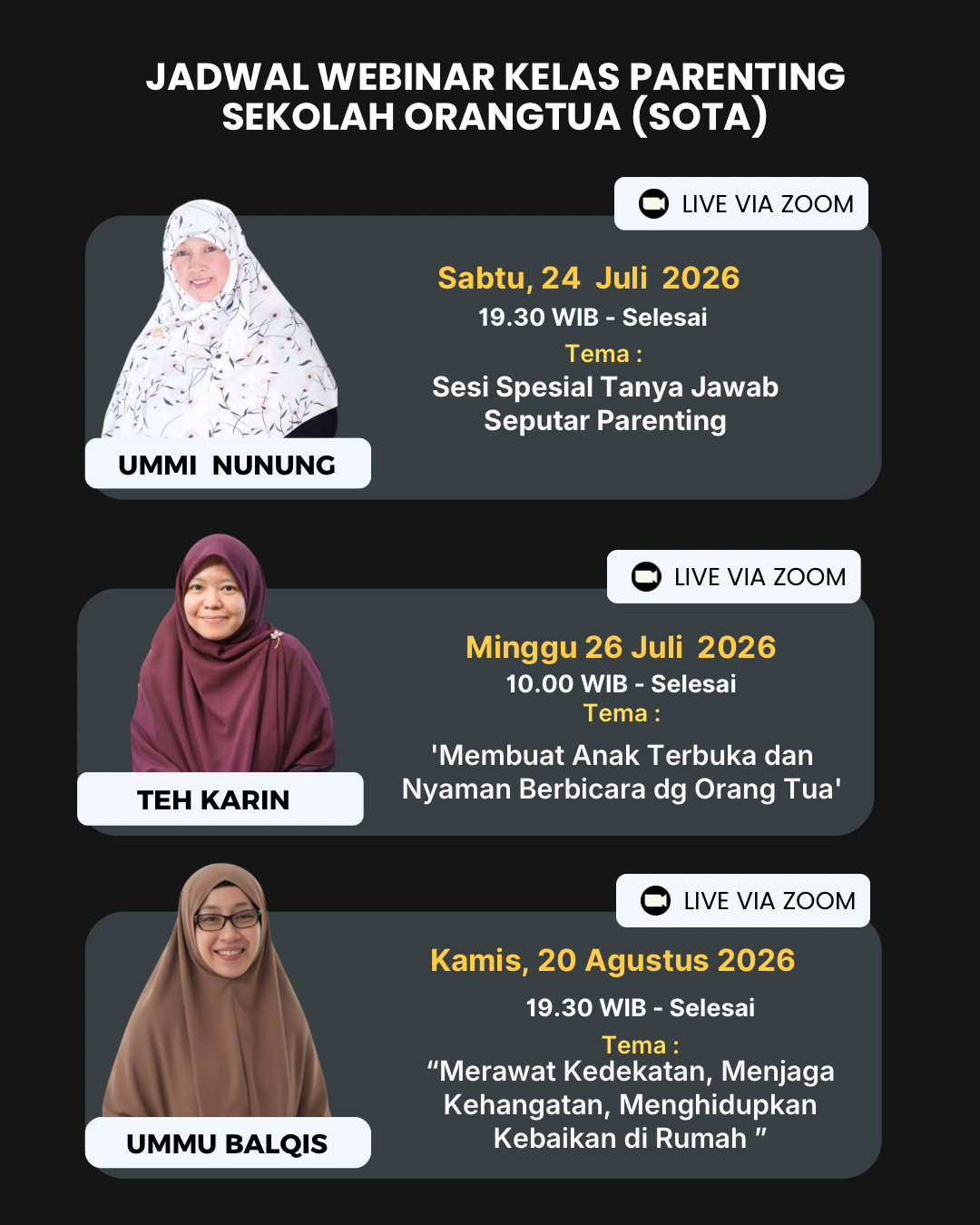 Pamflet Kelas Parenting MEI JUNI SOTA