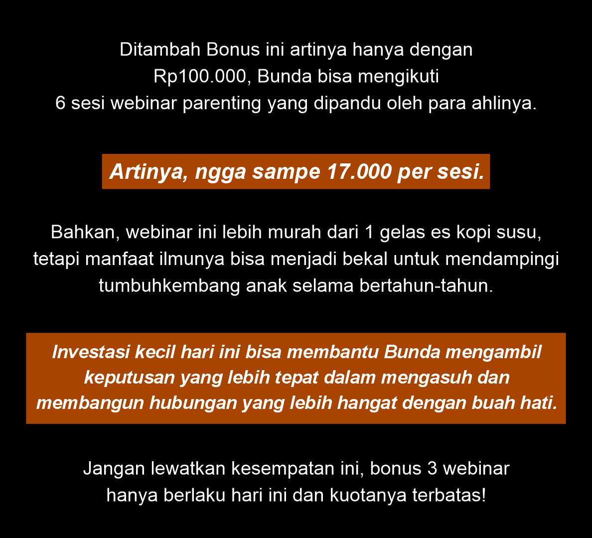 Pamflet Kelas Parenting MEI JUNI SOTA